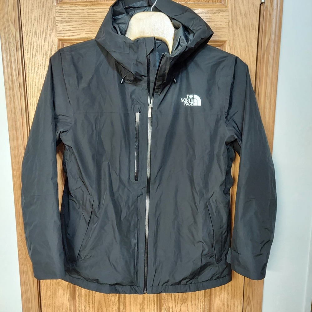 The North Face Descendit Insulated Ski Jacket Mens XL‎ Black Waterproof Hooded
